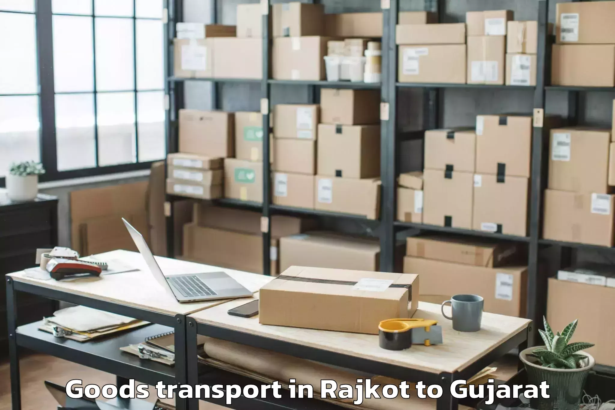 Quality Rajkot to Vadali Goods Transport